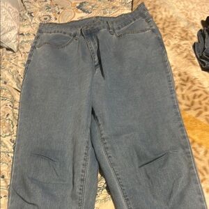 SHEIN Blue Straight Leg Jeans